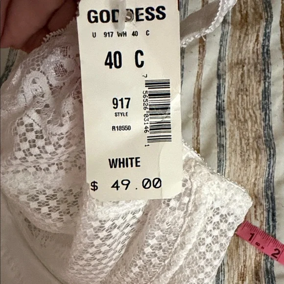 Goddess White Lace Shapewear Bodysuit - Picture 5 of 11